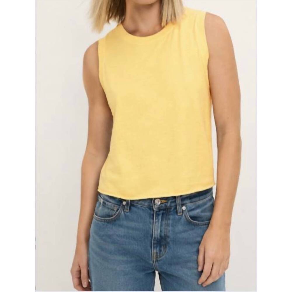 NEW MICHAEL STARS junia sleeveless daily tee in macaw